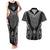2025 Rugby Championship New Zealand Custom Couples Matching Tank Maxi Dress and Hawaiian Shirt Poutama Motifs - Polynesian Pride