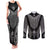 2025 Rugby Championship New Zealand Custom Couples Matching Tank Maxi Dress and Long Sleeve Button Shirt Poutama Motifs - Polynesian Pride