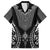2025 Rugby Championship New Zealand Custom Family Matching Off The Shoulder Long Sleeve Dress and Hawaiian Shirt Poutama Motifs - Polynesian Pride