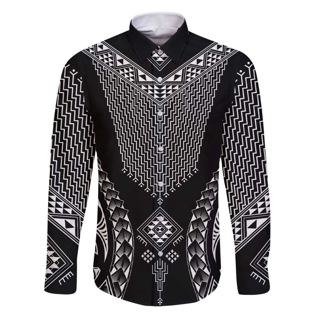 2025 Rugby Championship New Zealand Custom Family Matching Short Sleeve Bodycon Dress and Hawaiian Shirt Poutama Motifs - Polynesian Pride