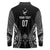 2025 Rugby Championship New Zealand Custom Long Sleeve Polo Shirt Poutama Motifs - Polynesian Pride