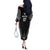 2025 Rugby Championship New Zealand Custom Off The Shoulder Long Sleeve Dress Poutama Motifs - Polynesian Pride