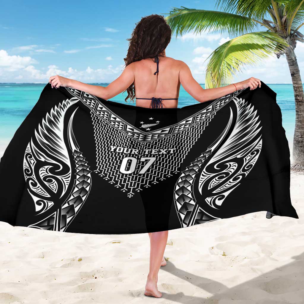 2025 Rugby Championship New Zealand Custom Sarong Poutama Motifs - Polynesian Pride
