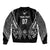 2025 Rugby Championship New Zealand Custom Sleeve Zip Bomber Jacket Poutama Motifs - Polynesian Pride