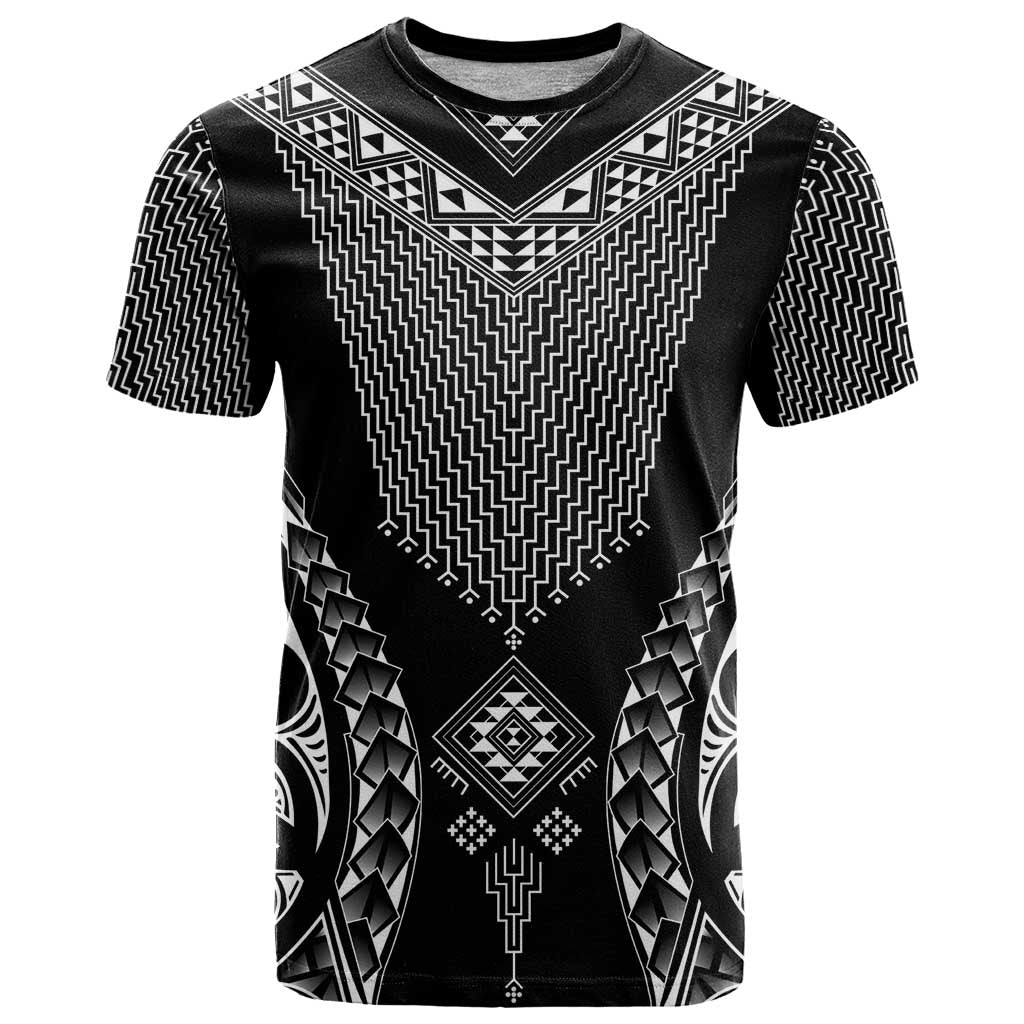2025 Rugby Championship New Zealand Custom T Shirt Poutama Motifs - Polynesian Pride
