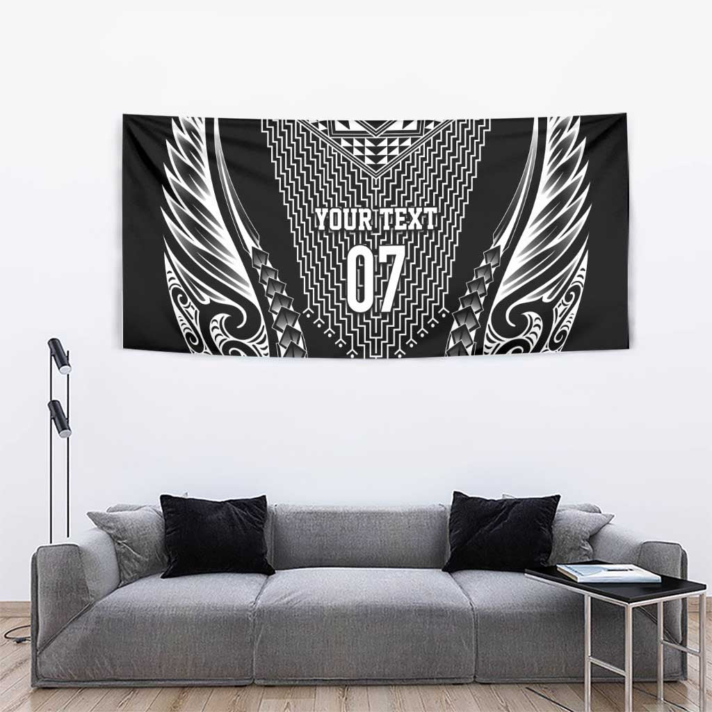 2025 Rugby Championship New Zealand Custom Tapestry Poutama Motifs - Polynesian Pride
