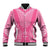 2025 Rugby Championship New Zealand Custom Baseball Jacket Poutama Motifs - Pink Out - Polynesian Pride