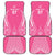 2025 Rugby Championship New Zealand Custom Car Mats Poutama Motifs - Pink Out - Polynesian Pride