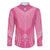 2025 Rugby Championship New Zealand Custom Family Matching Long Sleeve Bodycon Dress and Hawaiian Shirt Poutama Motifs - Pink Out - Polynesian Pride