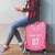 2025 Rugby Championship New Zealand Custom Luggage Cover Poutama Motifs - Pink Out - Polynesian Pride