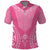 2025 Rugby Championship New Zealand Custom Polo Shirt Poutama Motifs - Pink Out - Polynesian Pride