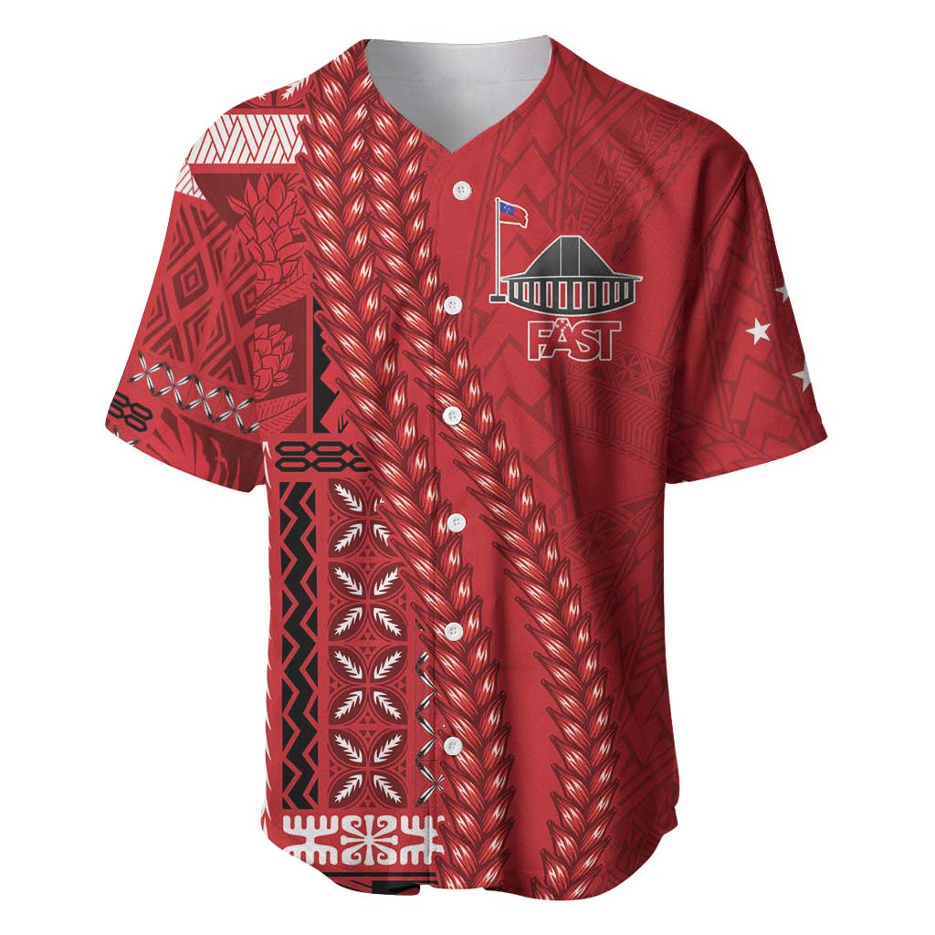 Samoa FAST Siapo Baseball Jersey Tatau-Ulafala Vines - Polynesian Pride