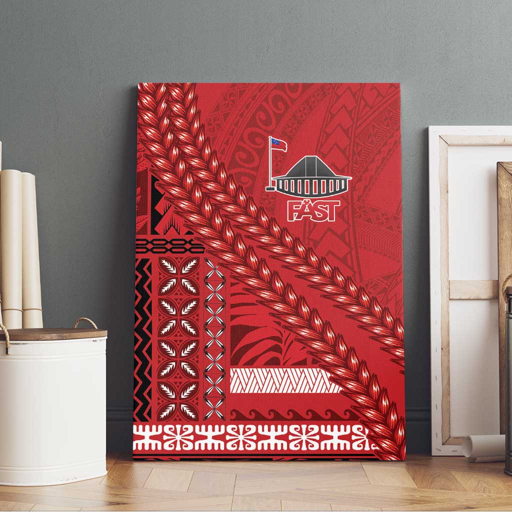 Samoa FAST Siapo Canvas Wall Art Tatau-Ulafala Vines - Polynesian Pride