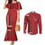 Samoa FAST Siapo Couples Matching Mermaid Dress and Long Sleeve Button Shirt Tatau-Ulafala Vines - Polynesian Pride