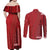 Samoa FAST Siapo Couples Matching Off Shoulder Maxi Dress and Long Sleeve Button Shirt Tatau-Ulafala Vines - Polynesian Pride
