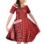 Samoa FAST Siapo Family Matching Off Shoulder Short Dress and Hawaiian Shirt Tatau-Ulafala Vines - Polynesian Pride