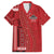 Samoa FAST Siapo Family Matching Off Shoulder Short Dress and Hawaiian Shirt Tatau-Ulafala Vines - Polynesian Pride