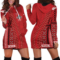 Samoa FAST Siapo Hoodie Dress Tatau-Ulafala Vines - Polynesian Pride