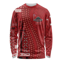 Samoa FAST Siapo Long Sleeve Shirt Tatau-Ulafala Vines - Polynesian Pride