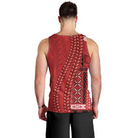 Samoa FAST Siapo Men Tank Top Tatau-Ulafala Vines - Polynesian Pride