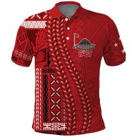 Samoa FAST Siapo Polo Shirt Tatau-Ulafala Vines - Polynesian Pride