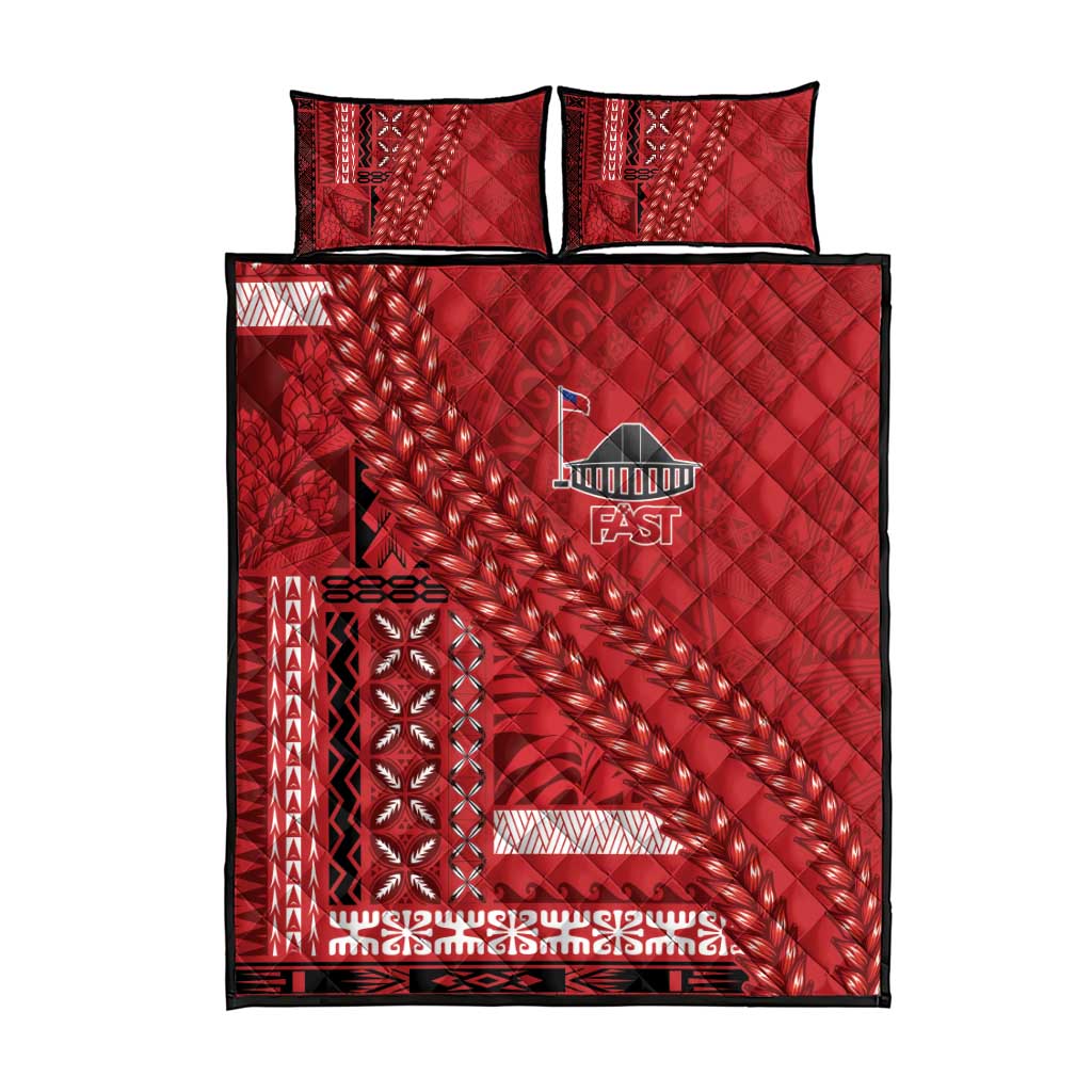 Samoa FAST Siapo Quilt Bed Set Tatau-Ulafala Vines - Polynesian Pride