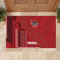 Samoa FAST Siapo Rubber Doormat Tatau-Ulafala Vines - Polynesian Pride