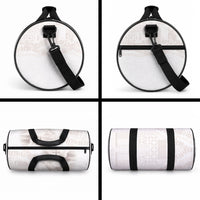Samoa Lotu Tamaiti White Prayers Duffle Bag Floral Mamanu Siapo