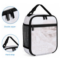 Samoa Lotu Tamaiti White Prayers Lunch Bag Floral Mamanu Siapo