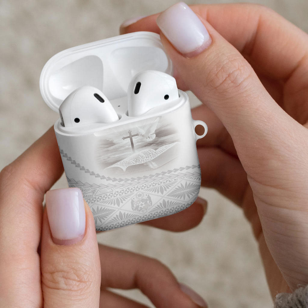 Tonga White Sunday Fakame AirPods Case Tokelaufeletoa Kupesi