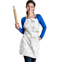 Tonga White Sunday Fakame Apron Tokelaufeletoa Kupesi