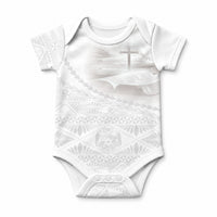 Tonga White Sunday Fakame Baby Onesie Tokelaufeletoa Kupesi