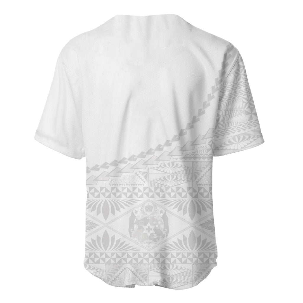 Tonga White Sunday Fakame Baseball Jersey Tokelaufeletoa Kupesi