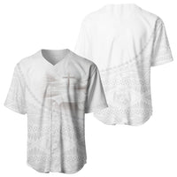 Tonga White Sunday Fakame Baseball Jersey Tokelaufeletoa Kupesi