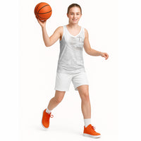 Tonga White Sunday Fakame Basketball Jersey Tokelaufeletoa Kupesi