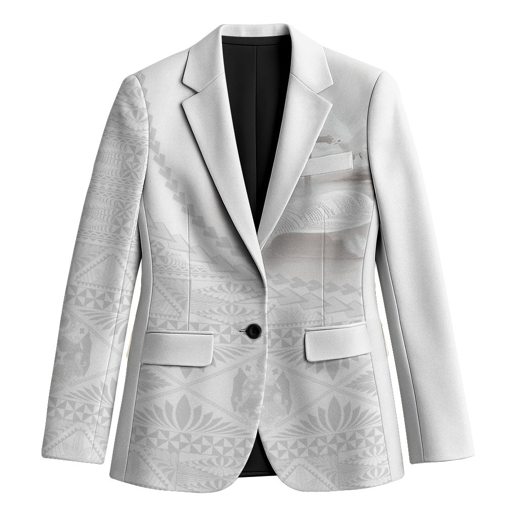Tonga White Sunday Fakame Blazer Tokelaufeletoa Kupesi