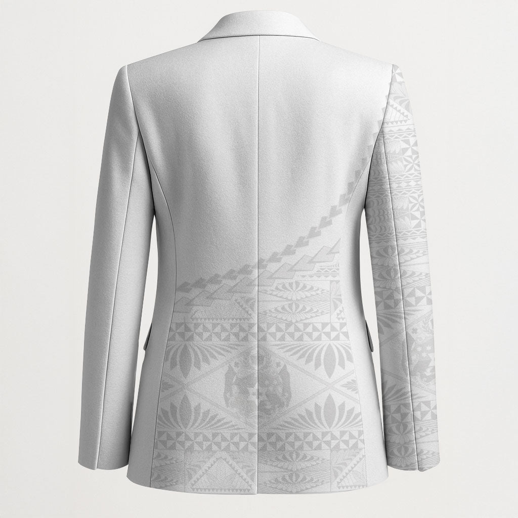 Tonga White Sunday Fakame Blazer Tokelaufeletoa Kupesi