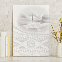 Tonga White Sunday Fakame Canvas Wall Art Tokelaufeletoa Kupesi