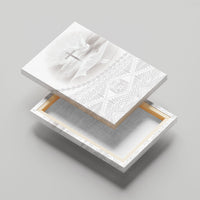 Tonga White Sunday Fakame Canvas Wall Art Tokelaufeletoa Kupesi