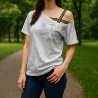Tonga White Sunday Fakame Cross Shoulder Shirt Tokelaufeletoa Kupesi