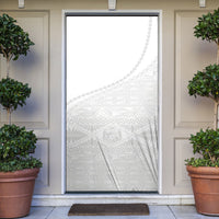 Tonga White Sunday Fakame Door Cover Tokelaufeletoa Kupesi