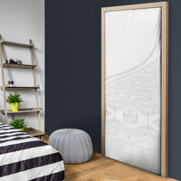Tonga White Sunday Fakame Door Cover Tokelaufeletoa Kupesi