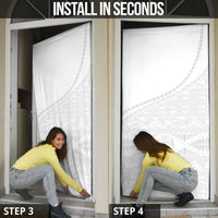 Tonga White Sunday Fakame Door Cover Tokelaufeletoa Kupesi