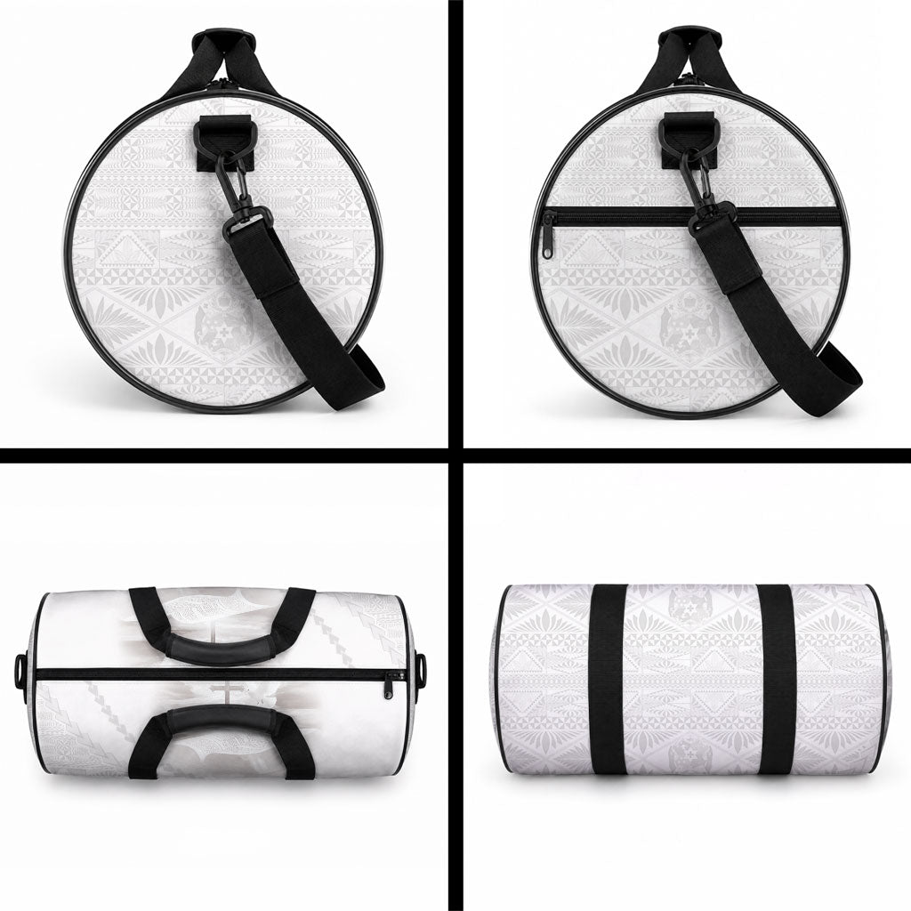 Tonga White Sunday Fakame Duffle Bag Tokelaufeletoa Kupesi