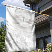 Tonga White Sunday Fakame Garden Flag Tokelaufeletoa Kupesi
