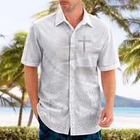 Tonga White Sunday Fakame Hawaiian Shirt Tokelaufeletoa Kupesi