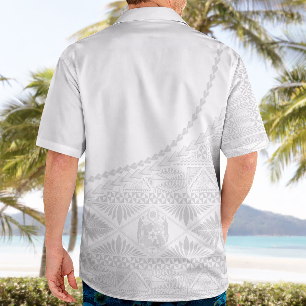 Tonga White Sunday Fakame Hawaiian Shirt Tokelaufeletoa Kupesi