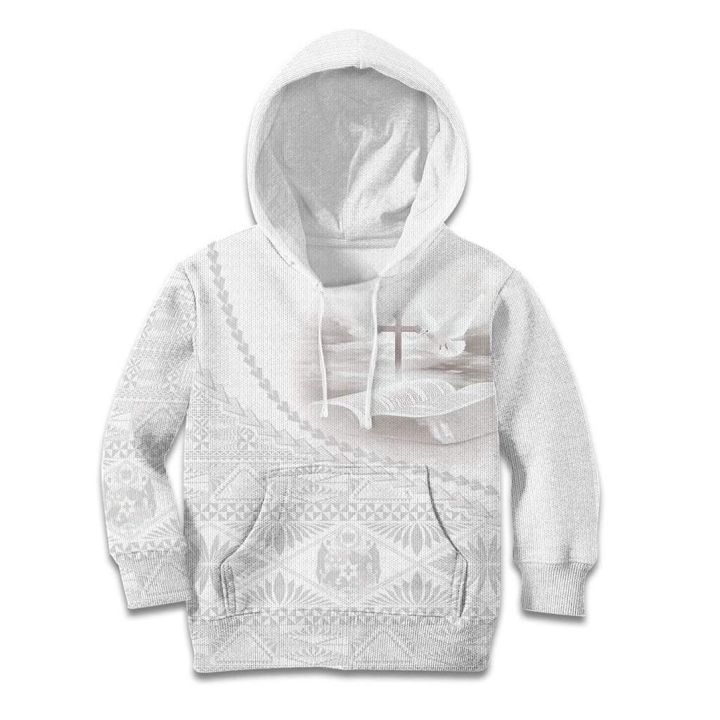 Tonga White Sunday Fakame Kid Hoodie Tokelaufeletoa Kupesi