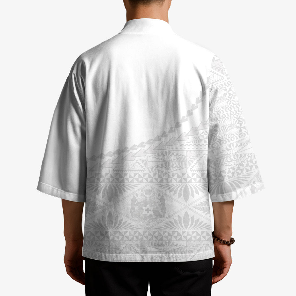 Tonga White Sunday Fakame Kimono Tokelaufeletoa Kupesi