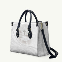 Tonga White Sunday Fakame Leather Bag Tokelaufeletoa Kupesi